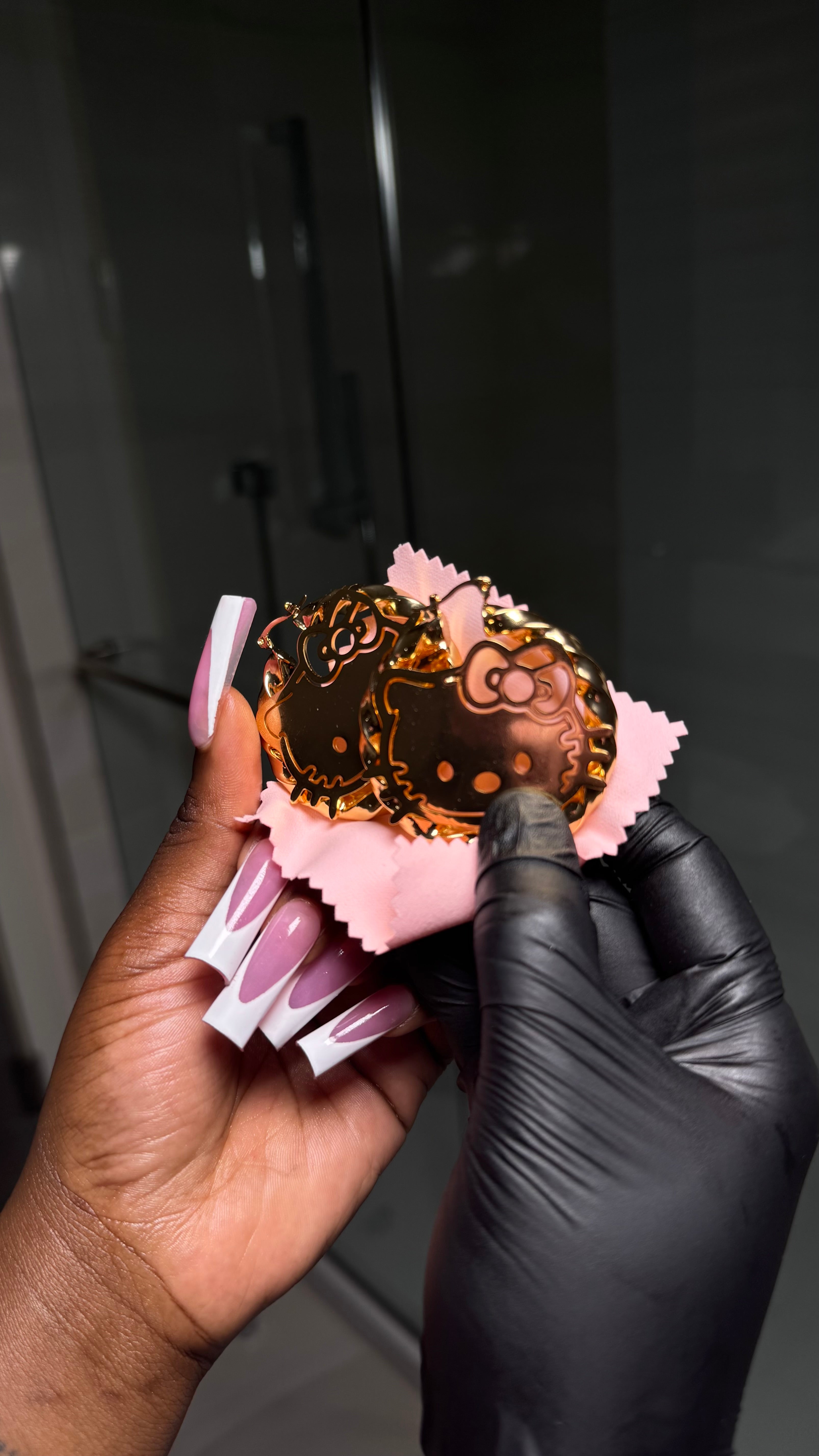 Luxury Gold Kitty Earrings